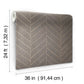 Atelier Herringbone Natural Grey Wallpaper