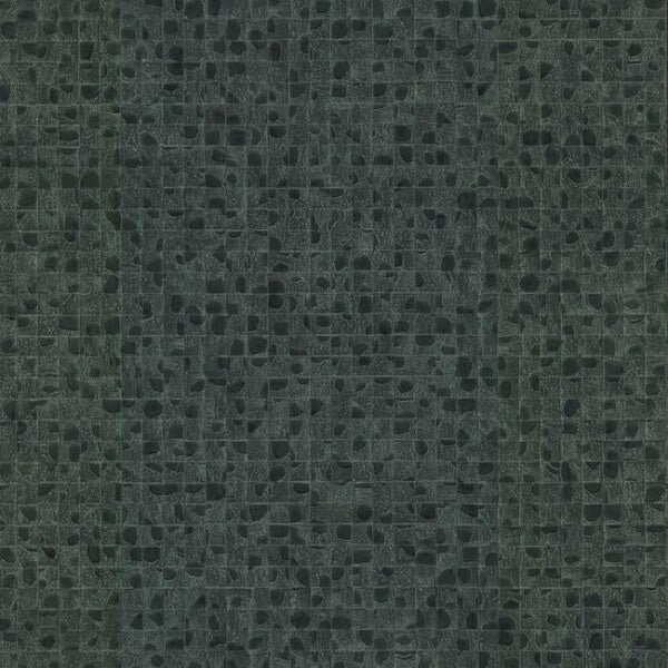 Leather Lux Dark Green Wallpaper