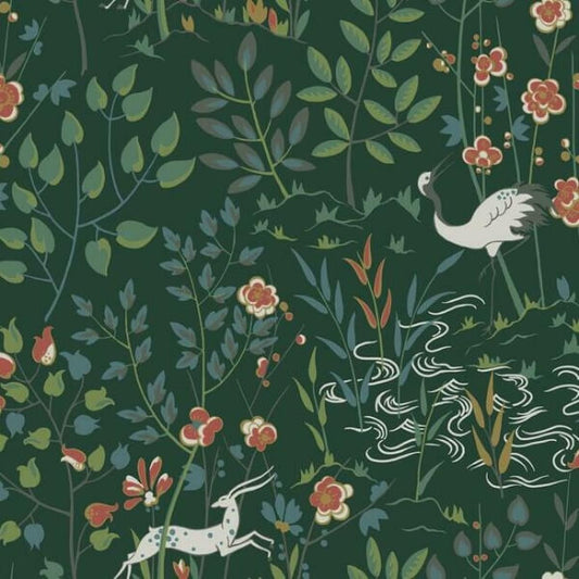 Aspen Dark Green Wallpaper
