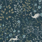 Aspen Dark Blue Wallpaper