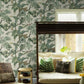 Jungle Cat Beige Wallpaper