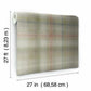 Sterling Plaid Neutral Wallpaper