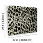 Leopard Rosettes Black Wallpaper