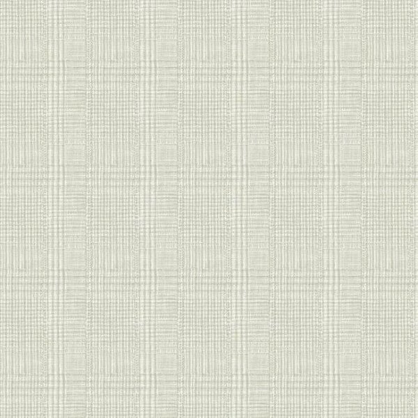 Shirting Plaid Off White Wallpaper
