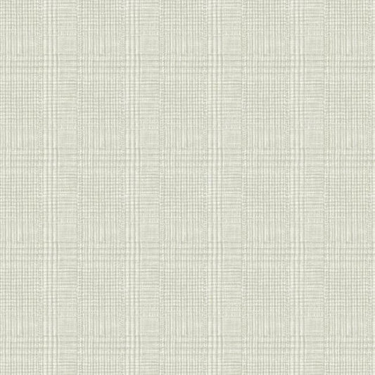 Shirting Plaid Off White Wallpaper
