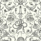 Deep Sea Toile Black Wallpaper