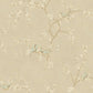 Birds with Blossoms Metallic Wallpaper