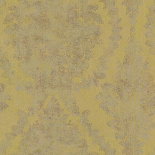 Charleston Damask Yellow Wallpaper