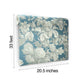Antique Floral in Wedgewood Blue & Grey Wallpaper