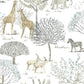On the Savanna Neutral Wallpaper