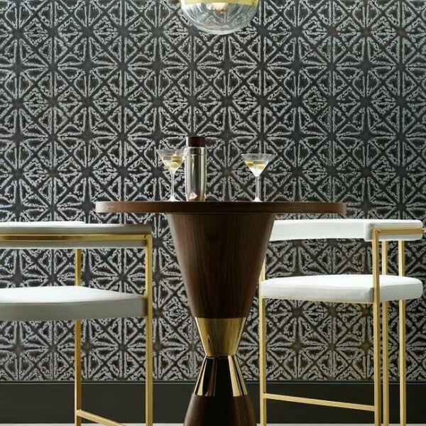 Empire Diamond Grey Wallpaper