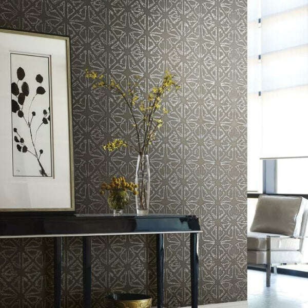 Empire Diamond Grey Wallpaper