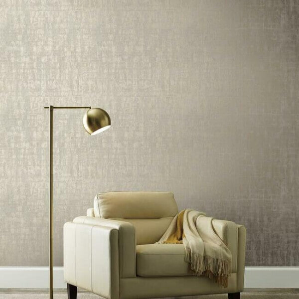 Liquid Metal Taupe Wallpaper