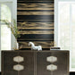 Horizontal Dry Brush Black & Gold Wallpaper