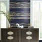 Horizontal Dry Brush Navy Wallpaper