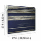 Horizontal Dry Brush Navy Wallpaper