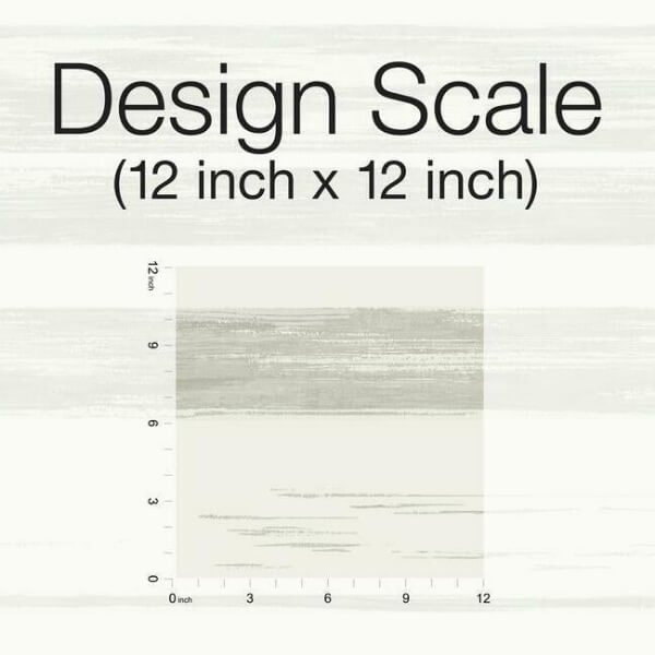 Horizontal Dry Brush White & Grey Wallpaper