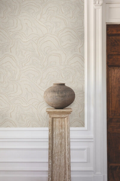 Geodes Taupe Wallpaper