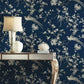 Bird & Blossom Chinoserie Blue Wallpaper