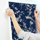 Bird & Blossom Chinoserie Blue Wallpaper