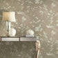 Bird & Blossom Chinoserie Brown Wallpaper