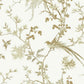 Bird & Blossom Chinoserie White & Gold Wallpaper