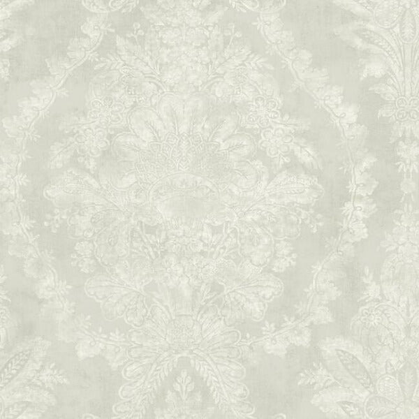 Charleston Damask Cream Wallpaper
