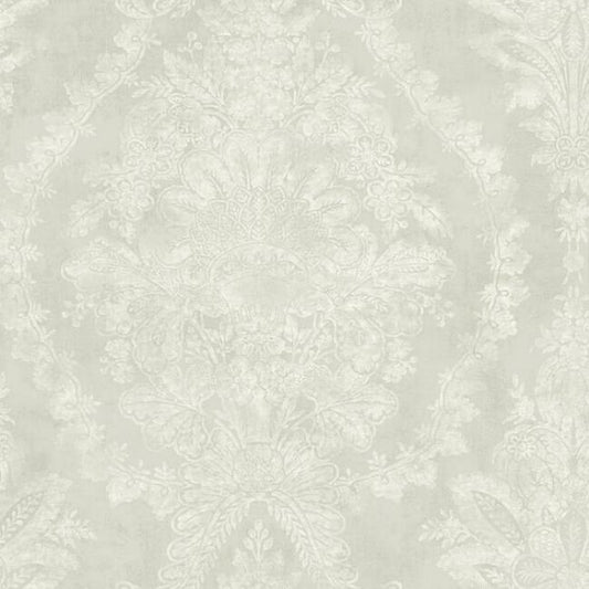 Charleston Damask Cream Wallpaper
