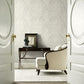 Charleston Damask Cream Wallpaper