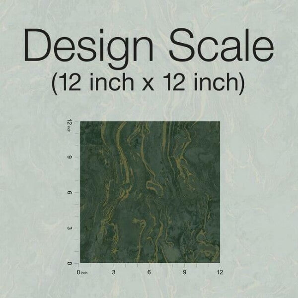 Polished Marble Green Wallpaper