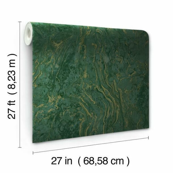 Polished Marble Green Wallpaper