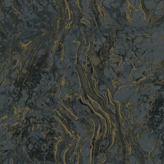 Polished Marble Black Wallpaper