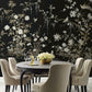 Flowering Vine Chino Black Wall Mural