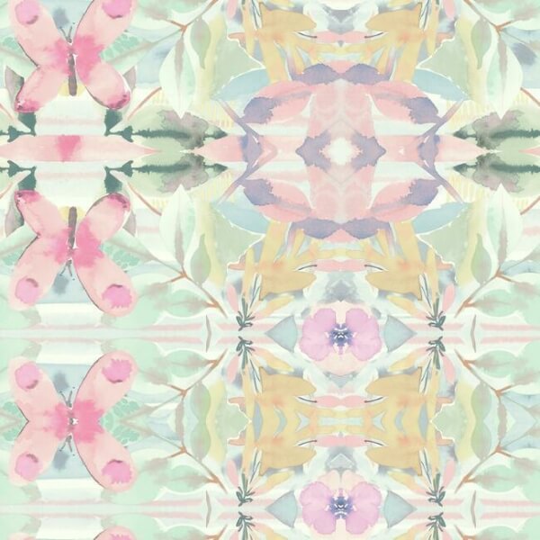 Synchronized Pink & Yellow Wallpaper