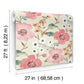 Evelyn Pink Floral Wallpaper