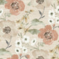 Evelyn Apricot Floral Wallpaper