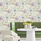 Evelyn Lavender Floral Wallpaper