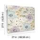 Evelyn Lavender Floral Wallpaper