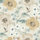 Evelyn Wheat Floral Wallpaper