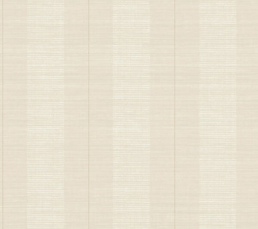 Colbert Stripe Ivory Textured Wallpaper