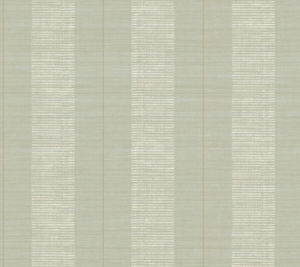 Colbert Stripe Seafoam Textured Wallpaper