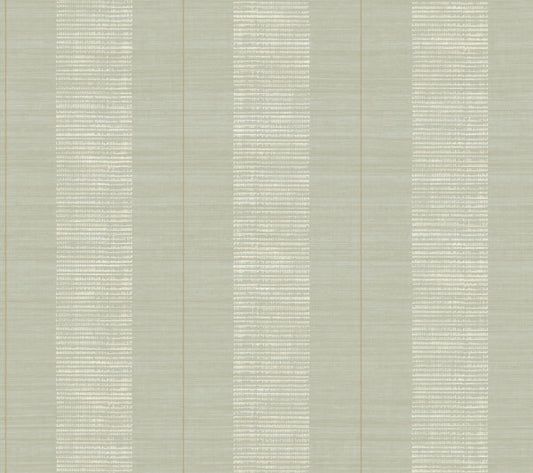 Colbert Stripe Seafoam Textured Wallpaper