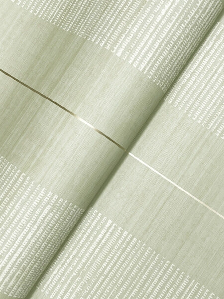 Colbert Stripe Seafoam Textured Wallpaper