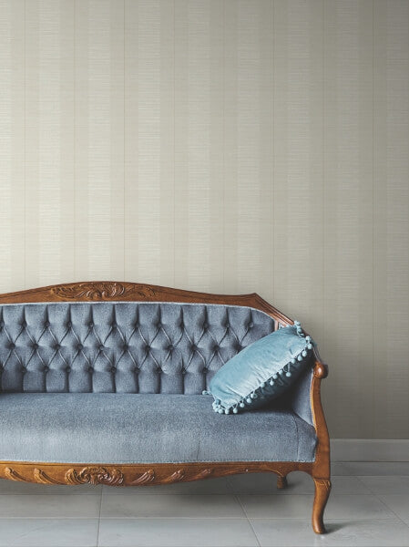 Colbert Stripe Light Grey Textured Wallpaper
