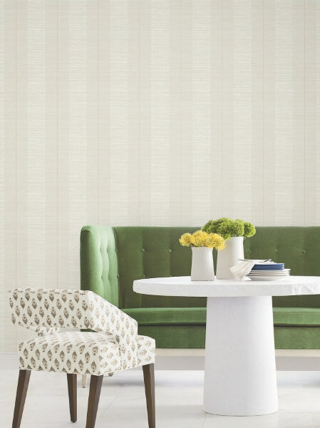 Colbert Stripe Light Grey Textured Wallpaper
