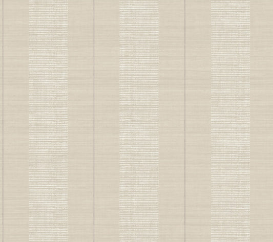 Colbert Stripe Taupe Textured Wallpaper