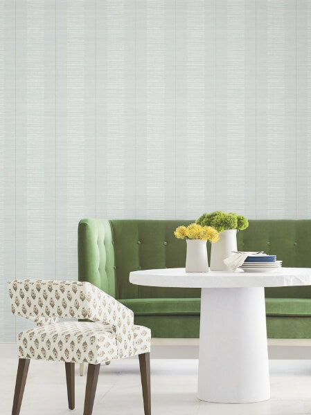 Colbert Stripe Light Blue Textured Wallpaper