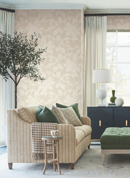 Solange Neutral Botanical Wallpaper