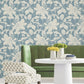Solange Teal Botanical Wallpaper