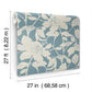 Solange Teal Botanical Wallpaper